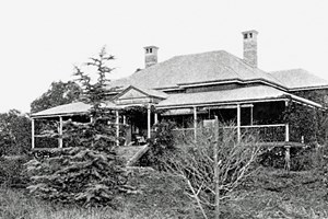 The original Wellcamp Downs Homestead pictured in a photo from the early 1900's | www.wellcamp.com.au