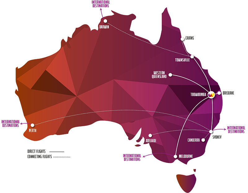 Toowoomba Wellcamp Airport (WTB) | Direct to Townsville Western Queensland