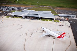 A Qantas A300 jet on the apron at Toowoomba Wellcamp Airport | www.wellcamp.com.au