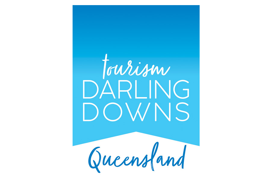 The Tourism Darling Downs logo shows their support for the growth of air services for our community, From Toowoomba to the World | www.wellcamp.com.au