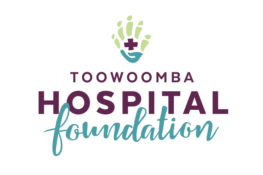 The Toowoomba Hospital Foundation logo shows their support for the growth of air services for our community, from Toowoomba to the World | www.wellcamp.com.au