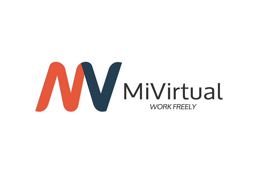 The MiVirtual logo shows their support for the growth of air services for our community, from Toowoomba to the World | www.wellcamp.com.au
