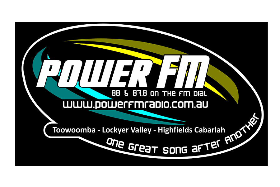 The Power FM logo shows their support for the growth of air services for our community, from Toowoomba to the World | www.wellcamp.com.au