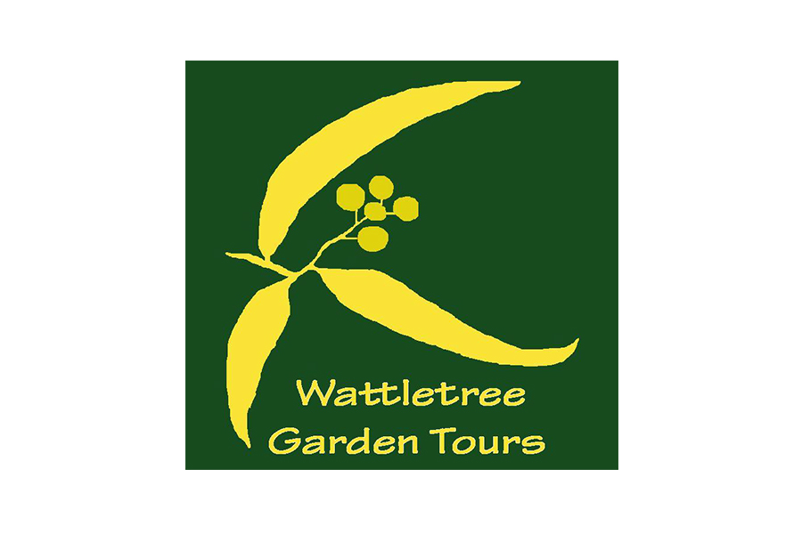 The Wattletree Garden Tours logo shows their support for the growth of air services for our community, from Toowoomba to the World | www.wellcamp.com.au