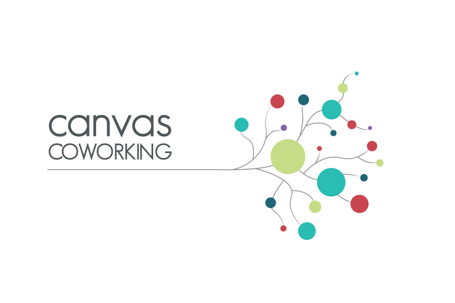 The Canvas Coworking logo shows their support for the growth of air services for our community, from Toowoomba to the World | www.wellcamp.com.au