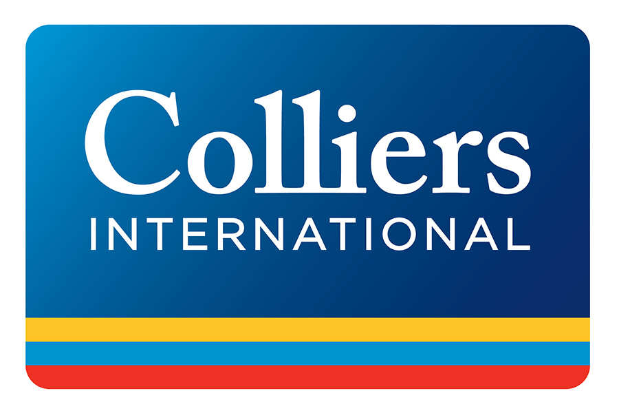 The Colliers International logo shows their support for the growth of air services for our community, from Toowoomba to the World | www.wellcamp.com.au