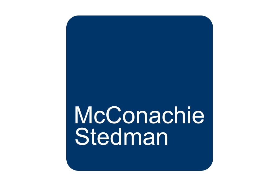 The McConachie Stedman logo shows their support for the growth of air services for our community, from Toowoomba to the World | www.wellcamp.com.au